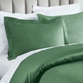 thumbnail image 5 of BNM Egyptian Cotton 850 Thread Count Duvet Cover Set, King/California King, Green, 5 of 6