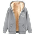 thumbnail image 2 of Otvok Hoodies for Women Winter Fleece Sweatshirt - Full Zip Up Thick Sherpa Lined Hooded Jacket, 2 of 6