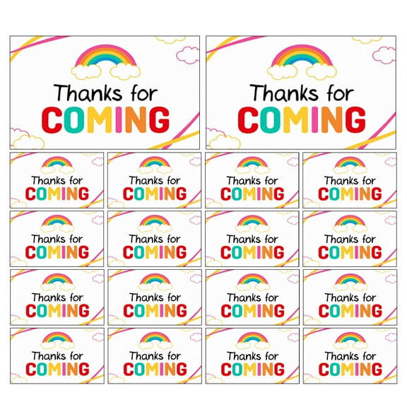 WORGEOUS 50 Pcs Thanks For Coming Cards Thank You Notecards Small Business Cards Blank Greeting Cards For Presents Parties Weddings And Any Occasion