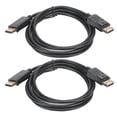thumbnail image 2 of Cable de conexión DisplayPort de 2 piezas, cable adaptador DP macho a macho de 1,8 m, 2 of 12