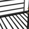 thumbnail image 7 of Twin XL Bunk Bed, Heavy Duty Metal Twin XL Bunk Bed Frame, Industrial Bunk Bed with Ladders, Detachable Corner 2 Bed Bunk Beds, Space Saving Design, Can Be Divided Into 2 Twin XL Beds, Black, 7 of 7