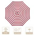 thumbnail image 1 of Yescom Auvent de Remplacement pour Parasol de Patio 9 Pi Couverture Pare-Soleil de Table de Marché Extérieur, 1 of 11