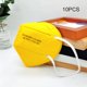 thumbnail image 1 of Yellow120pcs10/20/25/50 Pcs Kids Kn95 Máscara Estéreo Desechable Mascarilla para niños Pm2.5, 1 of 5
