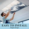 thumbnail image 5 of 1 Pack Mountain Landscape Peak Fluorescent Light Covers for Ceiling Lights Forest Tree Silhouette Magnetic Ceiling Light Covers Overhead Light Filters for Office Classroom Home, 5 of 9