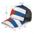 thumbnail image 2 of Flag Of Cuban Snapback Trucker Hats Baseball Caps Adjustable Mesh Back Ball Caps For Men Women, 2 of 5