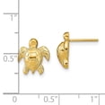thumbnail image 4 of Auriga Fine Jewelry 14K Yellow Gold Turtle Stud Earrings for Women(Length-11.2mm), 4 of 5