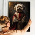 thumbnail image 4 of Lowchen Pets Portrait Painting of Dog Renaissance Style on Canvas Royal Pet Portrait from Photo, Wall Art Print for Home Decor, Modern Wall Decoration, 4 of 5