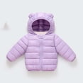 thumbnail image 2 of fatyb Toddler Winter Coat Baby Boys Girls Hooded Lightweight Quilted Jacket Full Zip Puffer Coat Outerwear, 2 of 5