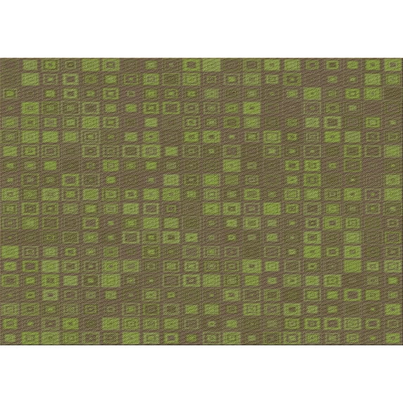 Ahgly Company Machine Washable Indoor Rectangle Transitional Antique Bronze Green Area Rugs, 7' x 10'