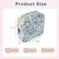 thumbnail image 3 of Luxury Small Soft Quilted Cotton Makeup Bag for Purse, Cosmetic Bag with Compartments, Cotton Aesthetic Makeup Bag, Travel Toiletry Pouch, Key Pocket Lipstick Bag Card Holder Data Cable Organizer, 3 of 6