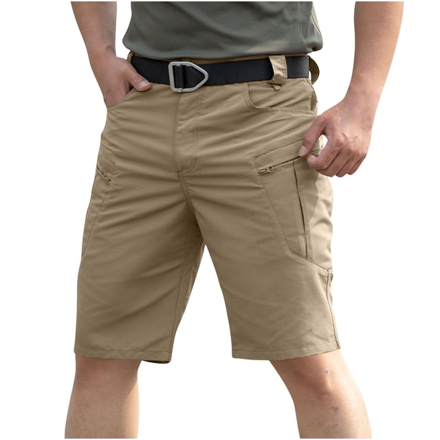 Pantalons de Travail pour Hommes, Polyester Imperméable avec Poches Cargo Multiples, Tissu Extensible Haute Élasticité, Pantalons de Randonnée en Plein Air Résistants aux Déchirures, Légers et Résistants aux Taches