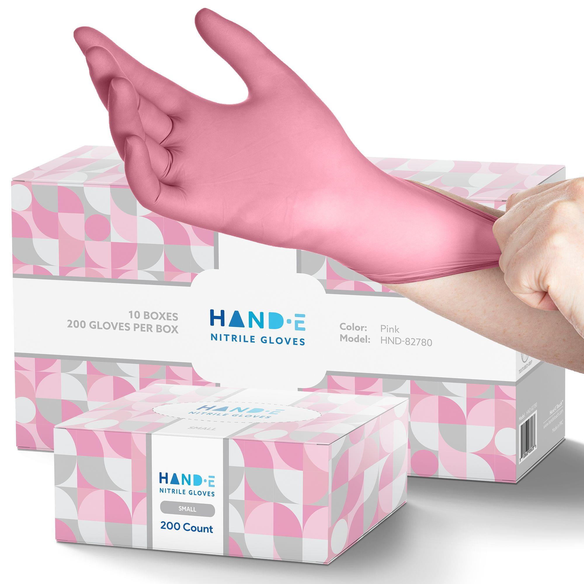 pink nitrile gloves bulk