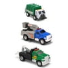 Funrise Toys - Tonka Mini 3 Pack, Cherry Picker, Tow Truck, Garbage Truck