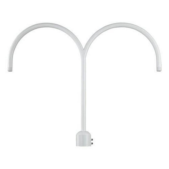 Millennium Lighting R Series 2-light Metal Post Adapter in White