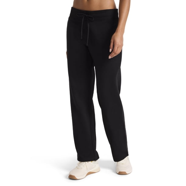 Pantalón deportivo Reebok Cozy Classic de forro polar de algodón y poliéster negro para mujer