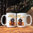 thumbnail image 3 of Happy Thanksgiving Newfoundland Welcome Thankful Fall Autumn Pumpkin Mug Newfie Dog Lover Gifts Coffee Tea Cup - 02021, 3 of 4