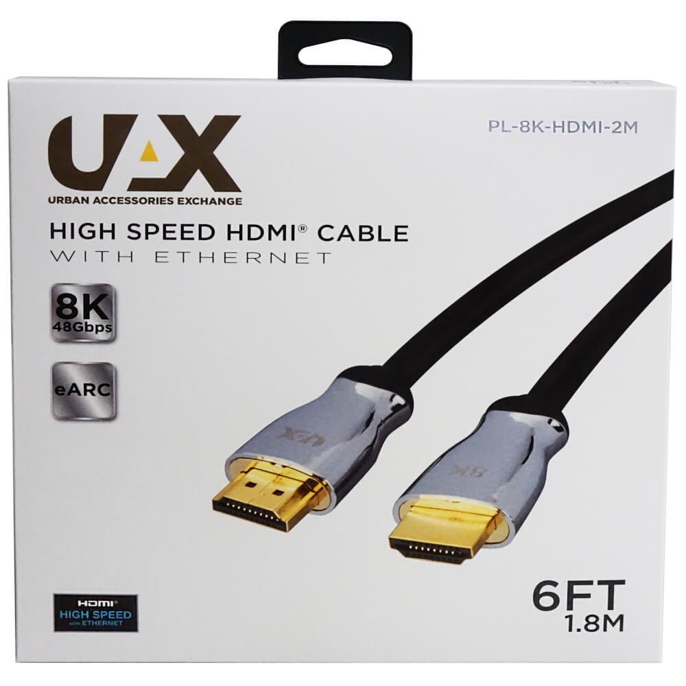 UAX PL8KHDMI2M 6ft 8K Ultra High Speed HDMI Cable