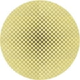 thumbnail image 1 of Ahgly Company Tapis Rond Lavable en Machine Intérieur Transitionnel Jaune Soleil, 4 Pieds Rond, 1 of 7