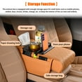 thumbnail image 4 of Car Center Console Armrest Cushion with Cup Holder, Waterproof Leather Arm Rest Cover Organizers, 4 of 7