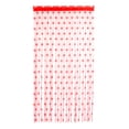 thumbnail image 1 of Cortina de ventana de puerta de poliéster para decoración de dormitorio y sala de estar (rojo), 1 of 8