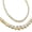 14K Yellow Gold, variant on 3 to 20 Carat LAB GROWN Round 17" Graduating Diamond Tennis Riviera Necklace 3 Prong Premium Collection (E-F Color, SI1-SI2 Clarity) 14K White Gold 6 Carat