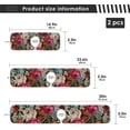 thumbnail image 4 of Coolnut 2 Pack Faucet Mat Splash Guard for Kitchen Sink, Vintage Flowers 14x5 Inch Super Absorbent Microfiber Sink Protector Mat, Kitchen Sink Mat Machine Washable Kitchen Sink Accessories, 4 of 7