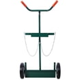 thumbnail image 4 of Heavy Duty Cylinder Cart With 440 Lbs Capacity, Compact Dual Oxygen Tank Hand Truck, 10 Inch Solid Rubber Wheels, Durable Metal Design For Secure Gas Cylinder Storage And Mobility, 4 of 10