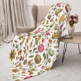 thumbnail image 3 of Sikiie Fall Fruits And Vegetables Cozy Flannel Fleece Throw Blanket: Lightweight & Thick for All Seasons - Perfect for Women, Men, & Kids"60"x50", 3 of 6