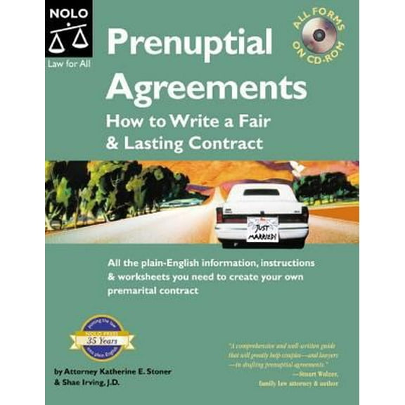 Pre-Owned Prenuptial Agreements : How to Write a Fair and Lasting Contract. (All Forms on CD-Rom) (Paperback) 141330396X 9781413303964