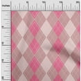 thumbnail image 2 of oneOone Cotton Cambric Light Pink Fabric Check Craft Projects Decor Fabric Printed By The Yard 42 Inch Wide, 2 of 5