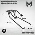 thumbnail image 2 of Parrilla para moto Mach Nitrox 250 Negro M, 2 of 7
