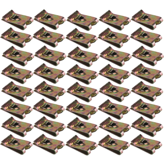 Shisuyan 50pcs Motorcycle Fairing Bodywork Panel No.12 Manganese Steel U Clips Spire U Clip U Nut Fasteners