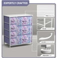 thumbnail image 2 of Sorbus Classic 7 Drawer Dresser for Kids Bedroom, Tie-Dye Purple, 2 of 7