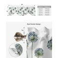 thumbnail image 5 of Tie Up Valance Curtain for Kitchen, Vintage Dandelion Flower on White Rod Pocket Short Curtains Adjustable Tie-Up Shade Valances, Watercolor Plant Window Treatment for Bathroom Living Room Bedroom, 5 of 7