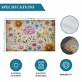 thumbnail image 6 of Sunflower Vintage Placemats Set of 6, Yellow Floral Summer Botanical Retro Art Placemats for Dining Table, Place Mats for Kitchen Tabletop, Waterproof Wipeable Dining Table Mats Set, 6 of 9