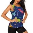 thumbnail image 2 of Sigee Dinosaurs for Women's Workout Tank Top,Running Tank Tops,Sleeveless Gym ClothesSmall, 2 of 8