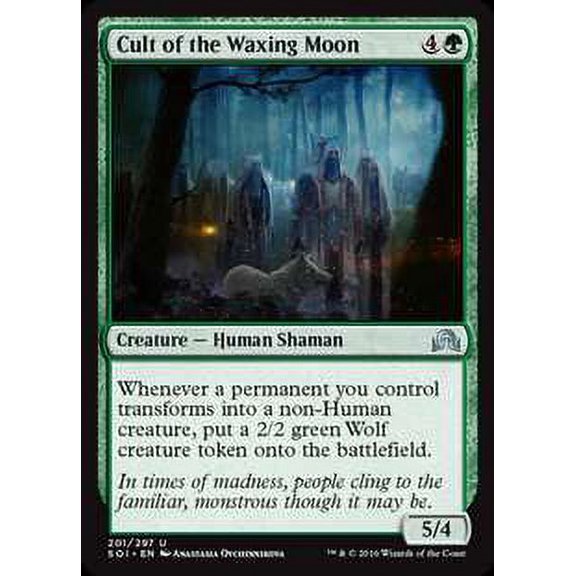 MtG Shadows Over Innistrad Uncommon Cult of the Waxing Moon (Foil) #201
