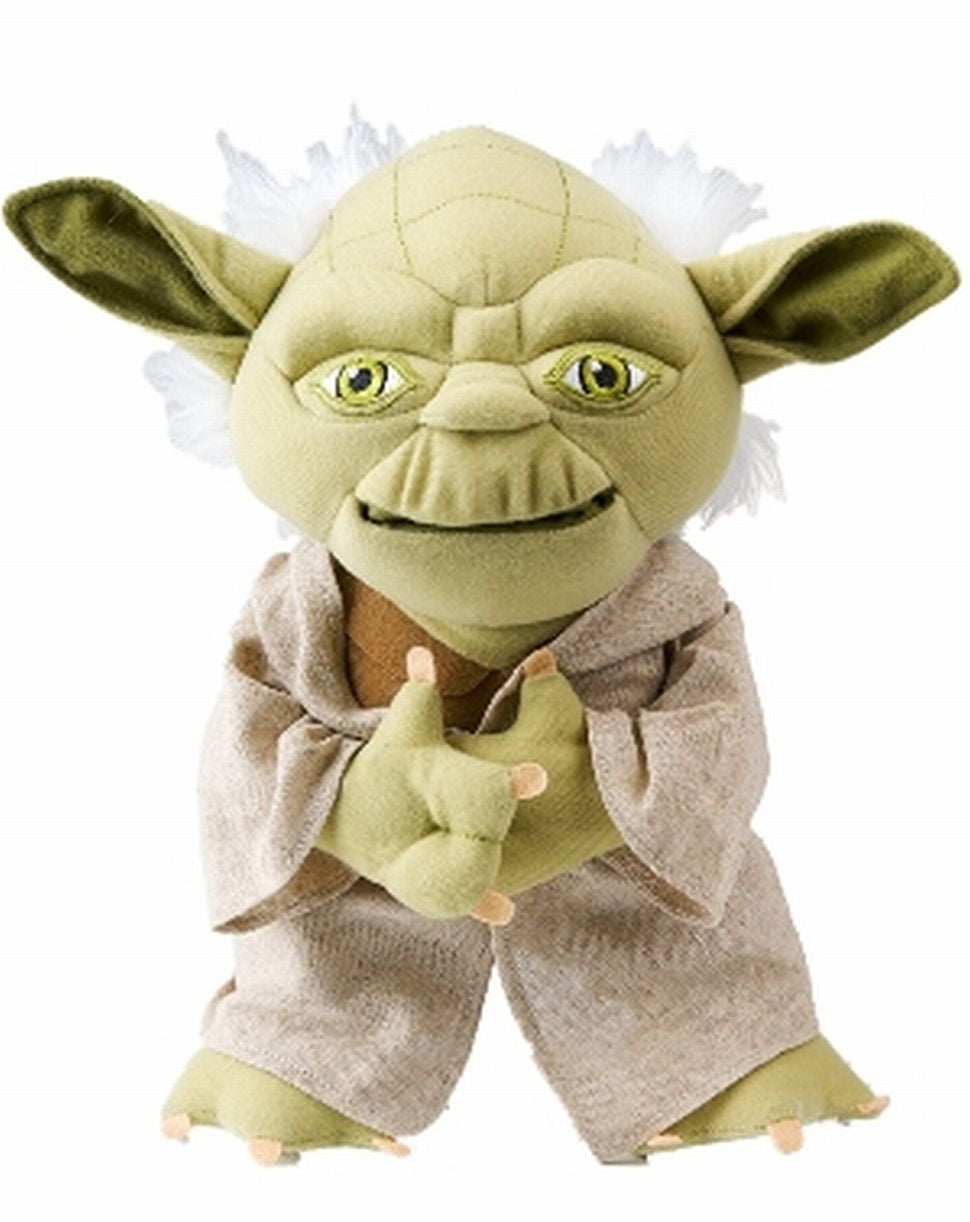 Star Wars Talking Yoda Plush Stuffed Pal Mouth Moves & Talks - Walmart.com - Walmart.com