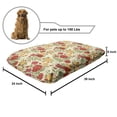 thumbnail image 2 of Floral Pet Bed, Vintage Art Style Design Rose Flowers and Berries Image Art Print, Chew Resistant Pad for Dogs and Cats Cushion with Removable Cover, 24" x 39", Champagne and Multicolor, by Ambesonne, 2 of 4