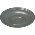 thumbnail image 3 of Ekena Millwork 18"OD x 1 1/2"P Niobe Ceiling Medallion (Fits Canopies up to 8 5/8"), Hand-Painted Platinum, 3 of 5