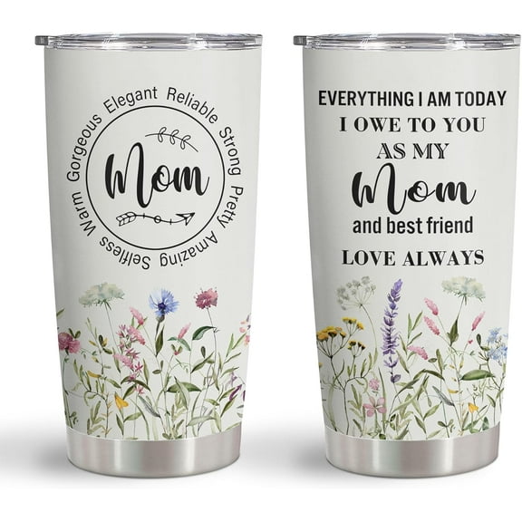 Gifts For Mom Tumbler 20oz, Mom Birthday Gifts, Mom Gifts From Daughter/Son, Mothers Day/Birthday Gifts For Mom Cup, Mama Gifts, Best Mom Ever Gift Mug 1PC