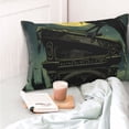 thumbnail image 4 of KLL MoonNight Sky Crow Pillow Covers Envelope Closure,Super Soft and Cozy Fuzzy Fleece Pillow Case Cover (No pillow core） 16"x24", 4 of 5