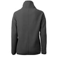 thumbnail image 3 of Women's Cutter & Buck Charcoal Los Angeles Rams Helmet Cascade Eco Sherpa Fleece Half-Zip Jacket, 3 of 3