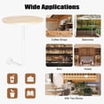 thumbnail image 6 of L-Type Coffee Table Wall Mounted Bar Table, Counter Table, Wrought Iron Kitchen & Dining Tables Sofa Side Table, Cocktail Drink Table 13.78*0.59inch, 6 of 16