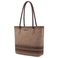 thumbnail image 1 of Bolso Montana West de piel vegana tejida para mujer MWC-090CLBR, 1 of 6