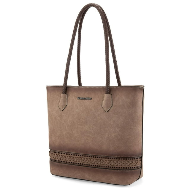 Bolso Montana West de piel vegana tejida para mujer MWC-090CLBR