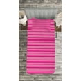 thumbnail image 3 of Ambesonne Hot Pink Quilted Bedspread Set 2 Pcs, Stripes Geometrical, Twin Size, Pink Hot Pink, 3 of 3