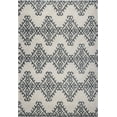 thumbnail image 1 of Ladole Rugs Modern Soft Trellis Geometric Bedroom Dining room Living Room Carpet Area Rug in Ivory-Light Grey 7x10 (6'5" x 9'5", 200cm x 290cm), 1 of 3