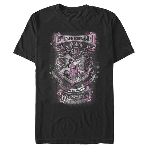 Men's Harry Potter Triwizard Contestant Hogwarts Graphic Tee Black X Large