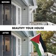 thumbnail image 3 of G128 Combo Pack: 6 Feet Tangle Free Spinning Flagpole (Silver) Palestine Palestinian Flag 3x5 ft Printed 150D Brass Grommets (Flag Included) Aluminum Flag Pole, 3 of 8